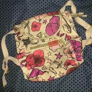 Coach Kyra Floral Poppy Backpack